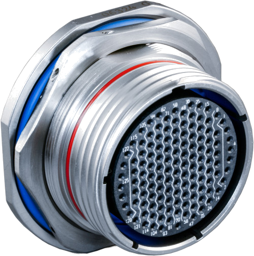 Jam-Nut Mount Hermetic Receptacle D38999/23 and 233-100-H7, 233-100-DH7