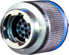D38999/46 and D38999/47, 234-105-46 Plug with EMI Ground Spring<br>234-105-47 Plug without EMI Ground Spring