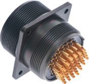 EMI/RFI Filter Connector, Wall Mount Receptacle, MS3450 Type, MIL-DTL-5015 Series III 240-515W