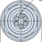 Hermetic Jam Nut Mount Receptacle Connector, MS3404 Type 250-105
