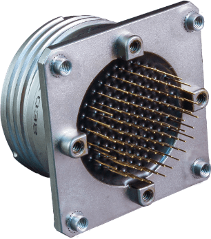 Sealed PCB Receptacle with Threaded Standoff, D38999 Type 233-210