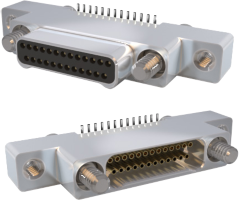 Vertical Surface Mount PCB Connectors with Jackscrews, 891-017 and 891-018