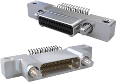 Right-Angle Surface Mount PCB Connector with Jackscrews, 891-019 and 891-020