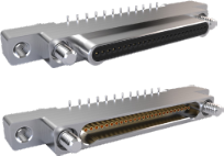 Vertical Surface Mount PCB Connectors with Jackscrews, 890-017 and 890-018