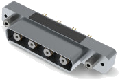D-Sub Active Receptacle Connector with Glenair Size 8 Optoelectronics Contacts 0500-3001
