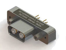 D-Sub Active Receptacle Connector with 2 x Glenair Size 8 Optoelectronics Contacts 0500-3034