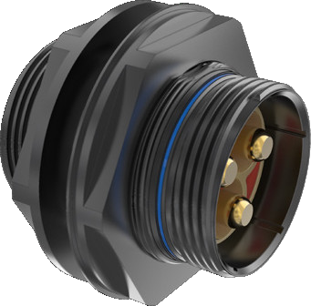 Feed-Thru Receptacle, Jam-Nut Mount 972-203