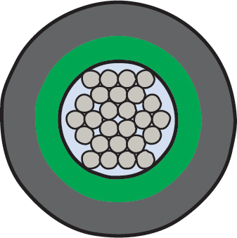 Dual-Wall Interconnect Cable Duralectric Light Insulation, Duralectric Light Outer Jacket, 1500 VAC 961-109-1500
