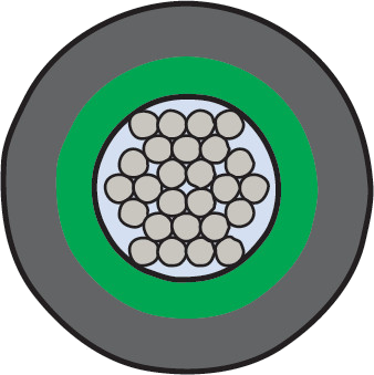 Dual-Wall Interconnect Cable Duralectric Light Insulation, Duralectric Light Outer Jacket, 2000 VAC 961-109-2000