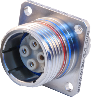 Square-Flange Receptacle Connector 806-092