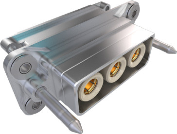 Micro-Crimp PowerPlay Rectangular Rear Float-Mount Receptacle with Crimp-Removable Contacts, 971-016