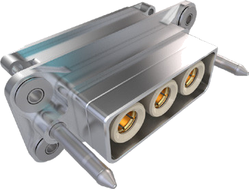 Rectangular Rear Float-Mount Receptacle with Crimp-Removable Contacts 971-016