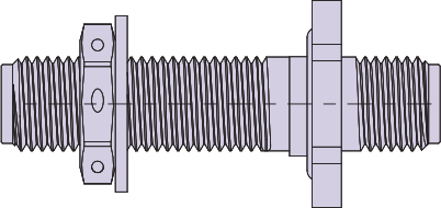 50 Ohm SMA/F-SMA-F Special Feedthrough Adapter, GRF05-0014