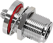 N Female to SMA Female Adapter, Jam Nut, GRF05-0021