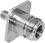 N Female to SMA Female Adapter, Square Flange, GRF05-0022