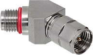 SMA Male to SMA Female Adapter, 45° Angle, GRF05-0032