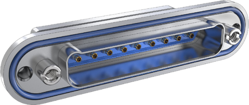 Panel Mount Receptacle, Pin Contacts, 795-012P