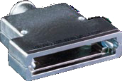 Composite EMI/RFI Split Backshell with Banding Porch for Panel and Cable Mount Connectors, 557-186