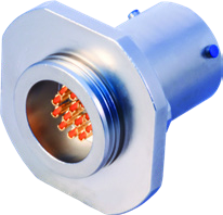 Jam-Nut Mount Hermetic Receptacle, 231-100-H7