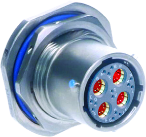 High-Speed Wall-Mount Receptacle with Standoffs, 231-218