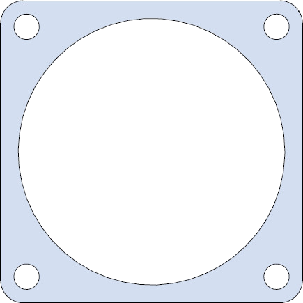 Flange Gasket for Wall-Mount Receptacles 239-204
