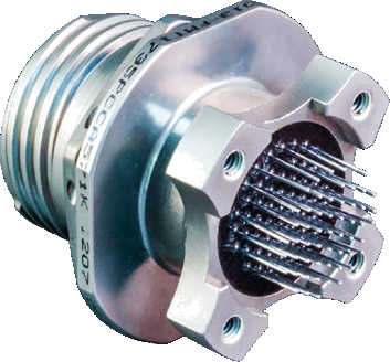 Sealed PCB Receptacle, Dual-Flange, D38999 Type 233-211