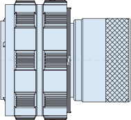 Environmental Connector, Shorting, MIL-DTL-38999 Series III Type Space-Grade Blind-Mate, 250-103