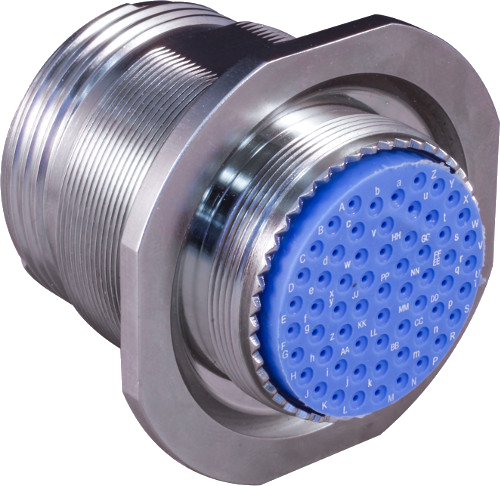 Hermetic Jam-Nut Mount, Crimp Removable Contact, 233-252