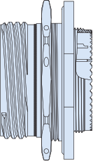 Jam-Nut Mount Receptacle, 233-256