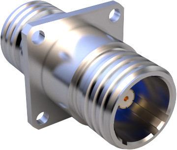Light Weight Hermetic Bulkhead Feedthru Connector with BMB RF Contacts, 2333-20002