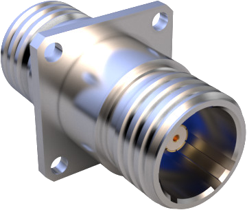 Light Weight Hermetic Bulkhead Feedthru Connector with BMB RF Contacts, 2333-20002
