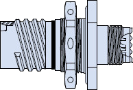 D38999 Series III Hermetic 1000 PSI Rated Piston Seal Solder Cup Receptacle, 233-277