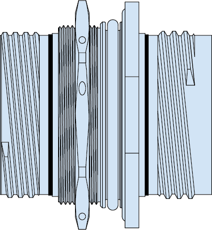 High-Pressure Hermetic Bulkhead Feedthrough, 2333-2011