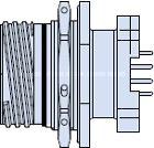 Dual Flange Receptacle with PC Tail High-Speed and RF Contacts 233-225