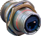 SuperSeal CAT 5e TVS, Jam-Nut Receptacle with Accessory Threads 244-003