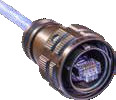 SuperSeal™ CAT 6A Plug with RJ45 Male Mating Interface and Accessory Threads. 233-312