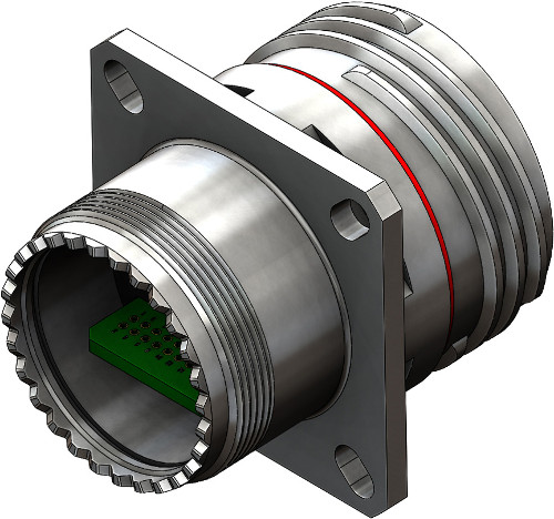 Panel Mount Receptacles with Break-Out Board, 233-364