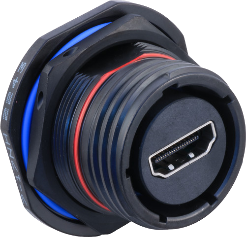 HDMI to PC Tail Connector Receptacle with Standoffs, 233-367