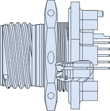 Jam Nut PCB Standoff Receptacle, 806-085