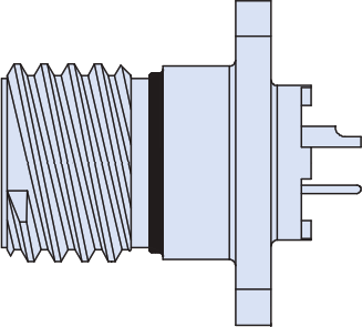 Solder Cup/PC Tail Termination Hermetic Receptacle, 806-088