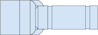 Crimp Terminal Lugs for TurboFlex Cable, 90° Lug, 851-010