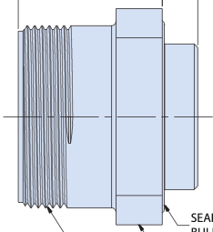 701-039 SeaKing™ Junior PEEK Flange Connector Receptacle (FCR)