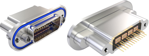 VersaLink Straight PCB Rear-Panel Mount, Pin Contact Receptacle, 794-010