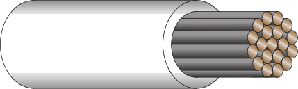 Nickel Coated Wire, 1000V Copper Conductor, PFA Insulation, 967-048