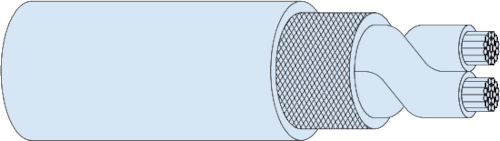 Thermocouple Extension Cable, Specialty Braid, Jacketed, 968-026