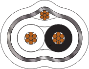 963-057-28 100 Ohm Differential Twisted Pair Cable with Drain Wire, #28 AWG