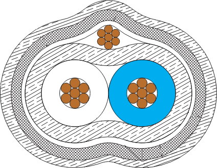 100 Ohm Differential Twisted Pair Cable with Drain, #30 AWG, High-Bandwidth Applications up to 18 GHz, 963-065-28