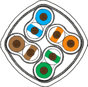 963-066-24, 963-066-26, 963-066-28 Cat6a/Cat8 Cable