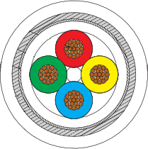 963-079-24-01 100 Ohm Differential Quadrax, #24 AWG